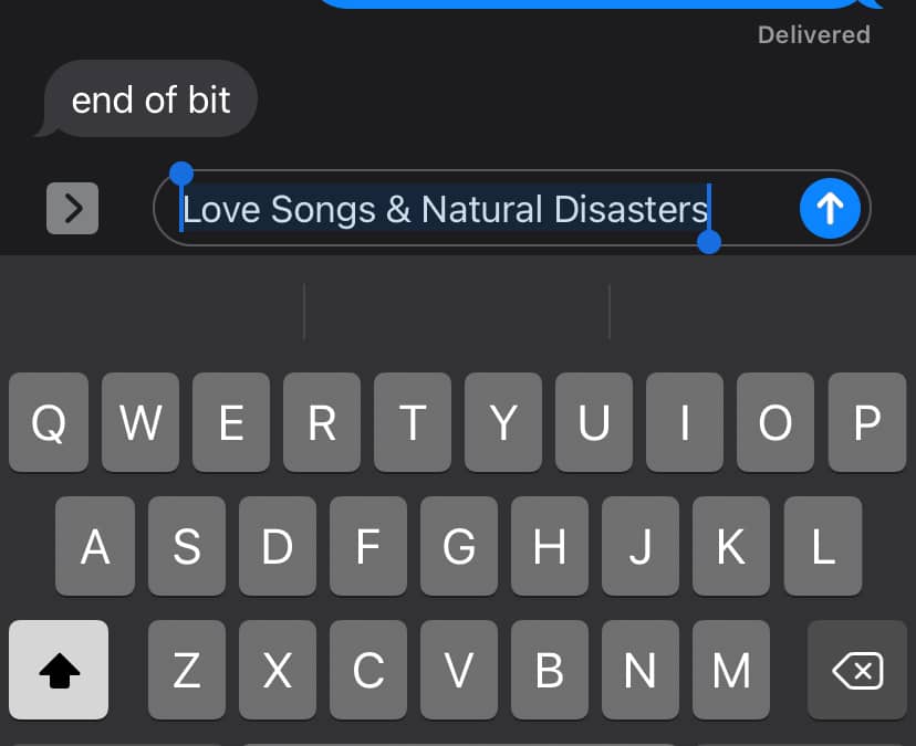 Love Songs & Natural Disasters